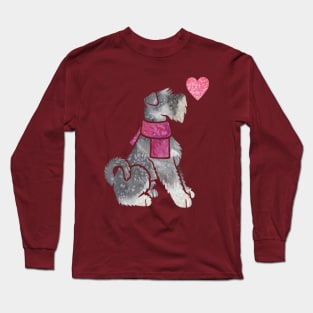 Watercolour Standard Schnauzer Long Sleeve T-Shirt